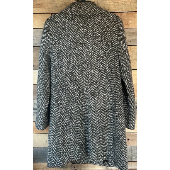 Vintage Ansich Women's 8-10? Brown Tweed Coat Korea Old Money Classic Preppy Y2K - Picture 6 of 10